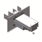 DKC EUROPE - Terminale quadro/trasformatore standard Tipo 2, 200mm + 150mm uscita barre, 5 poli, 400A, 200MM+150U.