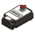 DKC EUROPE - Cassetta plastica a pinza 32A per MCB con presa industriale 16A 3P+N predisposta.