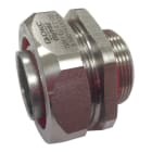 DKC EUROPE - Raccordo maschio fisso M32 per tubo flessibile diametro 27 mm in acciaio inossidabile AISI 316L ATEX, filetto 1,5 mm.