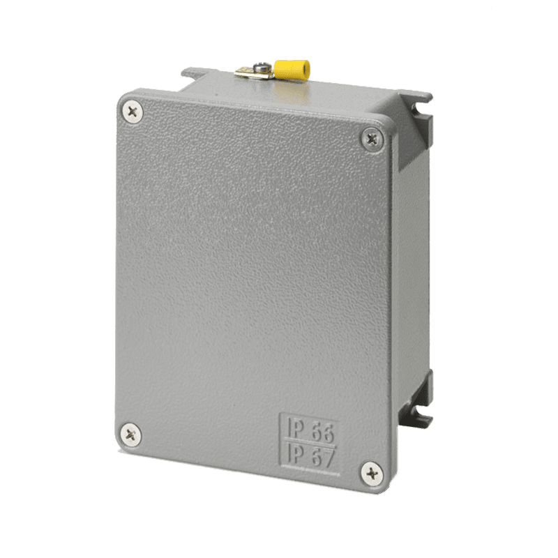 DKC EUROPE - Scatola di derivazione in alluminio verniciato ATEX con guarnizione siliconica, dimensioni interne 90x90x53 mm.