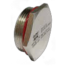 DKC EUROPE - Tappo in ottone nichelato per chiusura di fori filettabili ATEX, filetto M90x1,5 mm. TAPPO EXDB OTN TN.SILICONE M90X2.