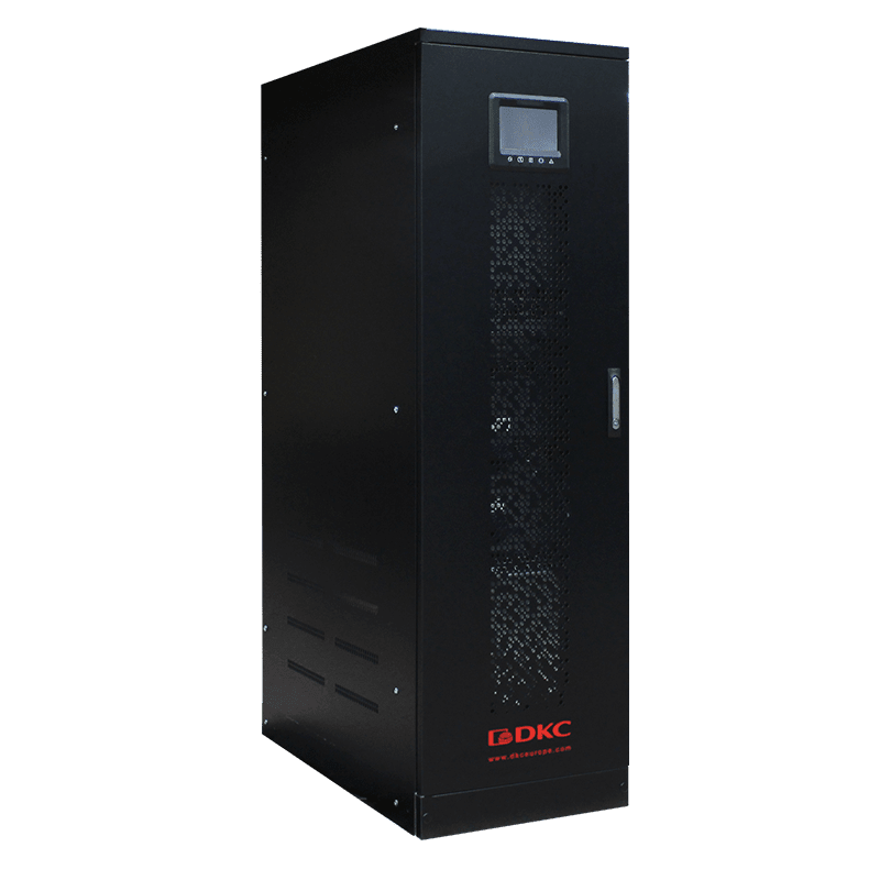 DKC EUROPE - Ups trifase in armadio da 125kVA con fattore di potenza 1, extra tt, autonomia di 0 minuti.