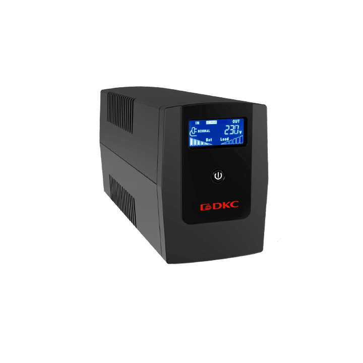 DKC EUROPE - UPS 1F VI 2kVA LCD 2SHK/IEC USB+RJ45 2x9Ah 2X9 INFOLCD2000SI