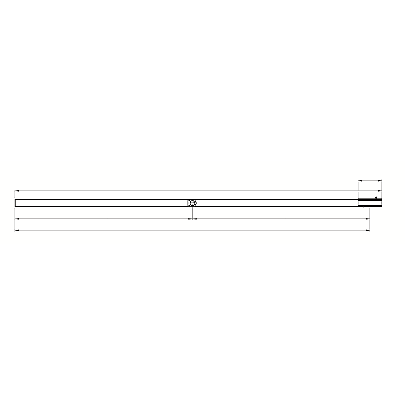 DKC EUROPE - 4P+2P 25A CU - Elemento rettilineo 1m - 1 derivzione - EL. RETT. 1M - 1 DER.