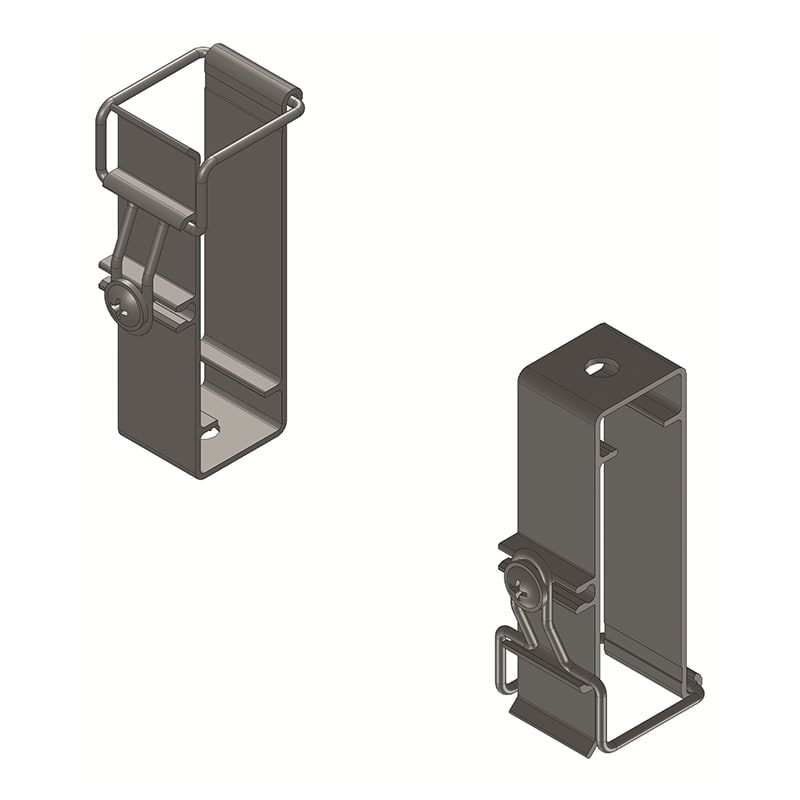 DKC EUROPE - Staffa semplice in alluminio singola.