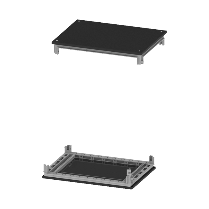 DKC EUROPE - Kit tetto e base per armadio CQE, misure 400x300 mm KIT TETTO-BASE 400X300 MM.