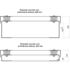 DKC EUROPE - Zoccolo antivibrante h.100 mm p.500 (altezza profondità)