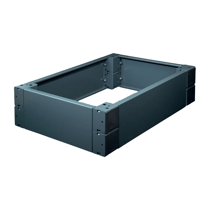 DKC EUROPE - Zoccolo per vano cavi CQE, altezza 100 mm, profondità 500 mm H.100 mm x vano cavi P.500.