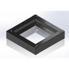 DKC EUROPE - Zoccolo per armadio ad angolo, altezza 100 mm, dimensioni 800x800 mm, ideale per arredare angoli.