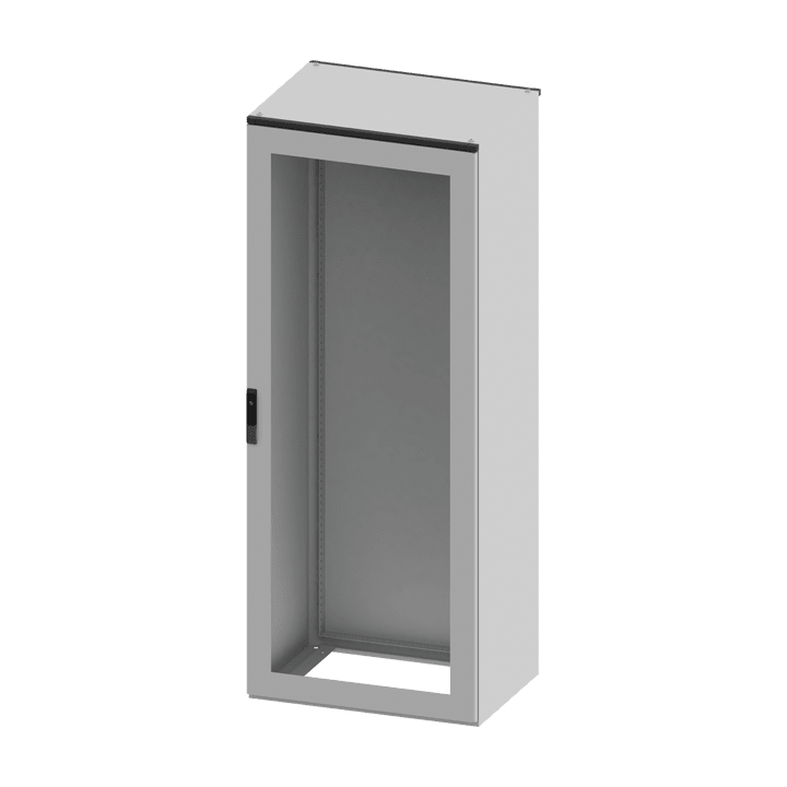 DKC EUROPE - Armadio monoblocco 2000x1000x600 mm porta trasparente retro.