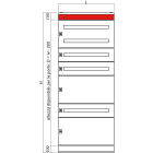 DKC EUROPE - Pannello compensazione 800x100 mm confezione 2 pezzi.