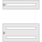 DKC EUROPE - Porta modulare 600x200 con cava DIN, ideale per installazioni standard.