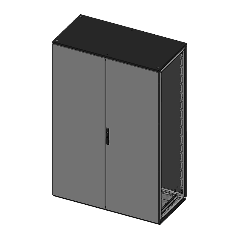 DKC EUROPE - Armadio componibile 1200x800x400 mm con doppia porta cieca e apertura a ribalta.