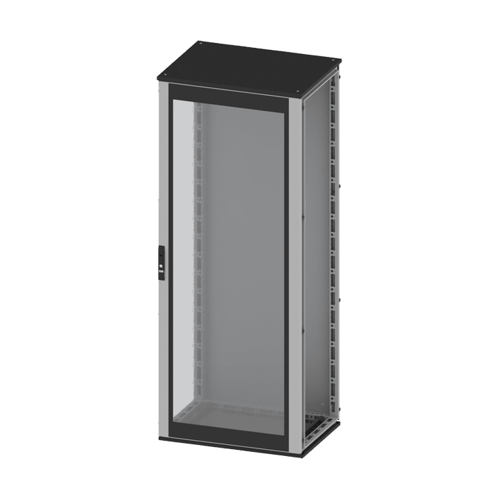 DKC EUROPE - Armadio componibile 1800x800x400 mm con porta serigrafata sul retro.