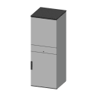 DKC EUROPE - Armadio porta pc 1800x600x600 mm con porta superiore cieca.