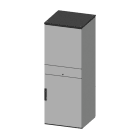 DKC EUROPE - Armadio porta pc 1800x600x600 mm con porta superiore cieca.