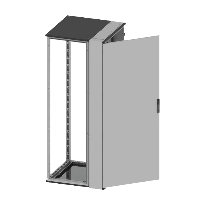 DKC EUROPE - Vano cavi con apertura laterale per CQE, dimensioni 1800x200x800 mm.