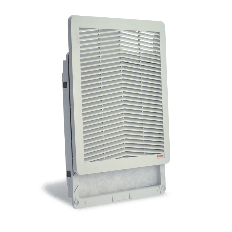 DKC EUROPE - Griglia di ventilazione con filtro 250x250 mm, ideale per migliorare la qualità dell'aria.