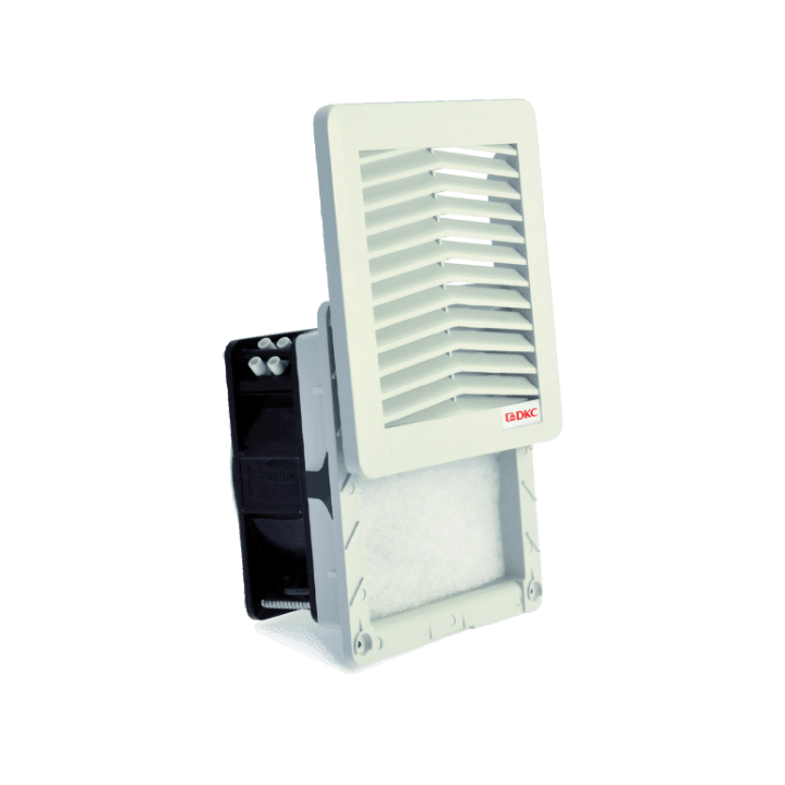 DKC EUROPE - Filtro di dimensioni 250 x 250 mm, con ventilatore 230Vac, versione IP55