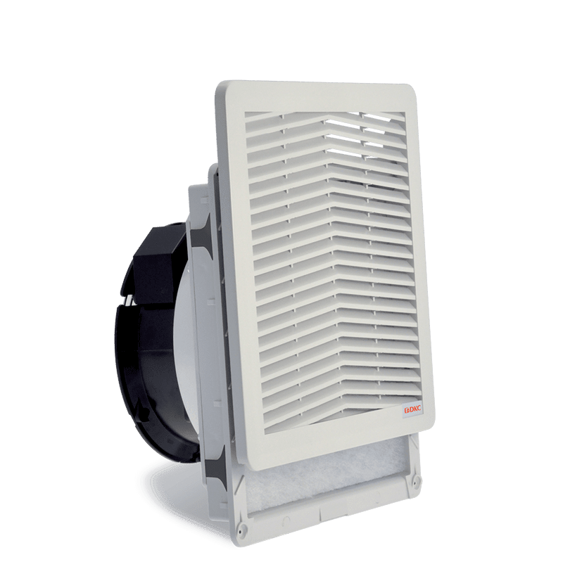 DKC EUROPE - Filtro 250x250 con ventilatore 24V AC/DC.