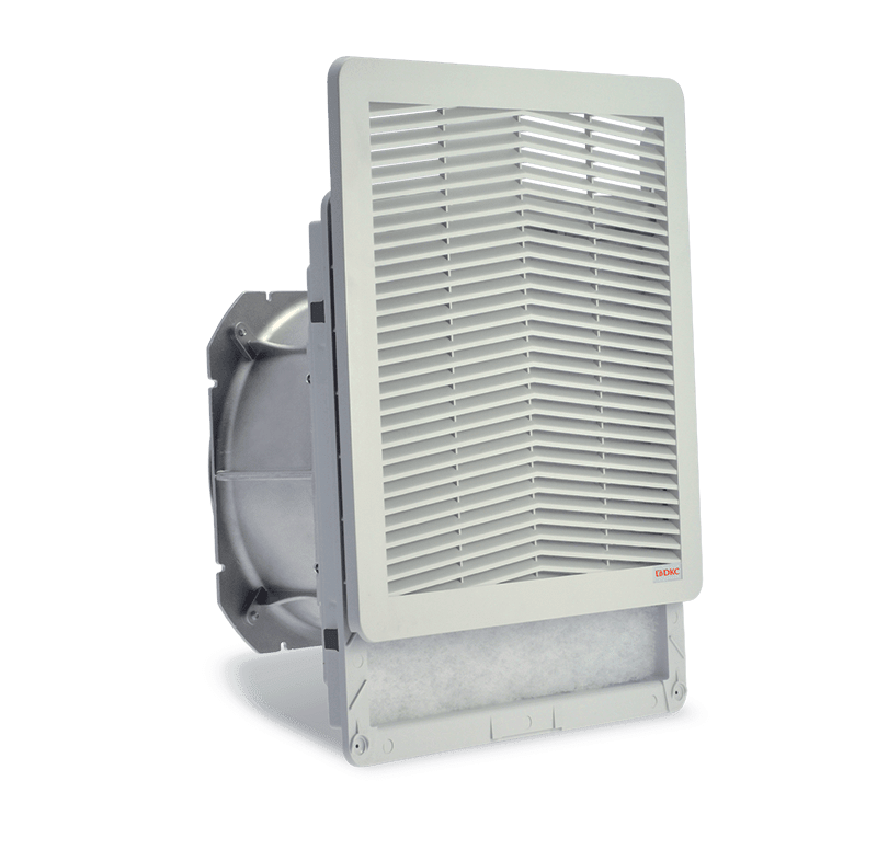 DKC EUROPE - Filtro di dimensioni 325 x 325 mm, con ventilatore 115Vac