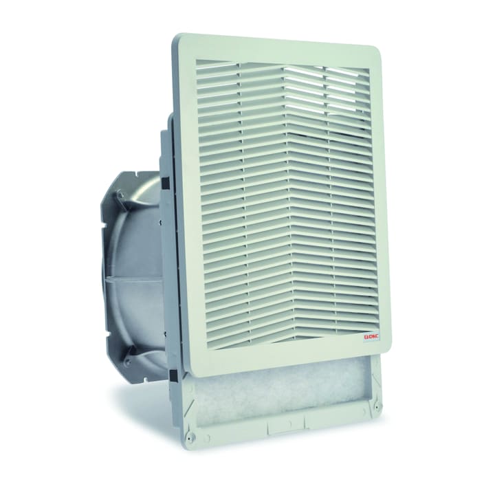 DKC EUROPE - Filtro di dimensioni 204 x 204 mm, con ventilatore 230Vac, versione IP55