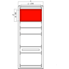 DKC EUROPE - Pannello modulare di arretramento 800x400 mm, ideale per l'arredamento.