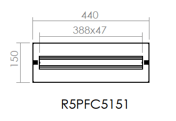 DKC EUROPE - pannello distribuzione 500x150 din 21 moduli, dimensioni 500 x 150 (lxa)