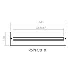DKC EUROPE - pannello porta distribuzione 800x180 din 36 moduli dimensioni 800 x 180 (lxa)