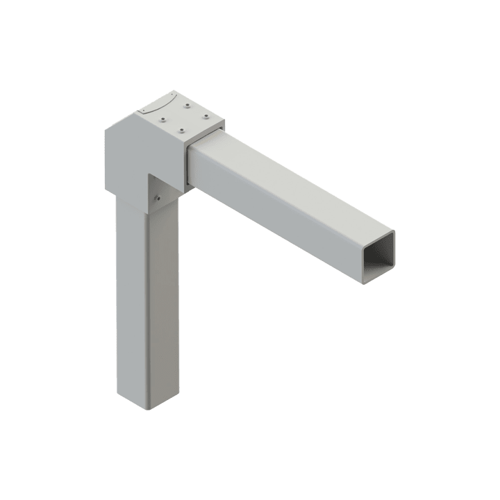 DKC EUROPE - Adattatore angolare a 90 gradi per tubo quadro 80x80 mm ADATT ANG 90 TUBO QUADRO 80X80.