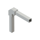 DKC EUROPE - Adattatore angolare a 90 gradi per tubo quadro 80x80 mm ADATT ANG 90 TUBO QUADRO 80X80.