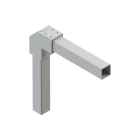 DKC EUROPE - Adattatore angolare a 90 gradi per tubo quadro 80x80 mm ADATT ANG 90 TUBO QUADRO 80X80.