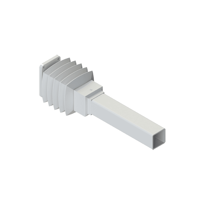 DKC EUROPE - Giunto a parete per fissaggio armadio, tubo quadro 80x80 mm.
