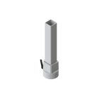 DKC EUROPE - Snodo rotante diritto per tubo quadro 80x80 mm attacco Aluframe.