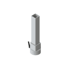 DKC EUROPE - Snodo rotante diritto per tubo quadro 80x80 mm attacco Aluframe.