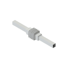 DKC EUROPE - Giunto intermedio per tubo quadro 80x80 mm e 80x80 - Ideale per tubi quadri di dimensioni standard.