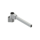 DKC EUROPE - Snodo attacco parete per tubo rettangolare 60x40 mm uscita orizzontale.