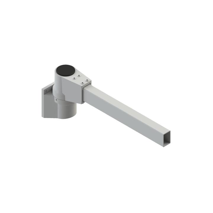 DKC EUROPE - Snodo attacco parete per tubo rettangolare 60x40 mm uscita orizzontale.