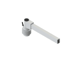 DKC EUROPE - Snodo 90 gradi per tubo rettangolare 60x40 mm inclinabile per attacco Aluframe.