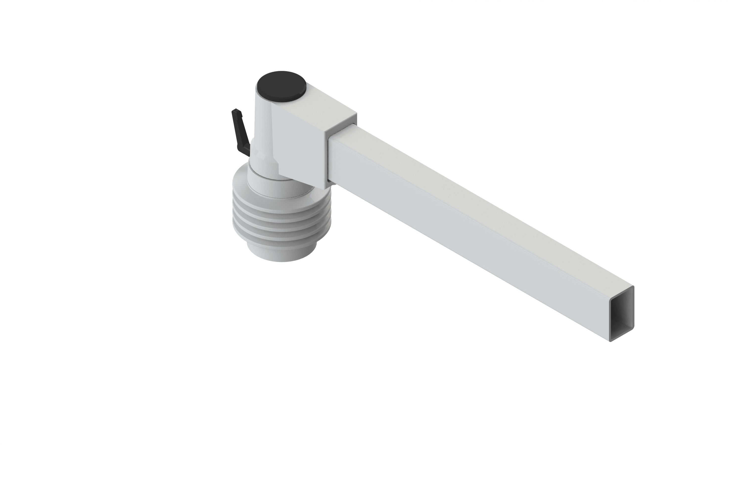 DKC EUROPE - Snodo 90 gradi per tubo rettangolare 60x40 mm inclinabile per attacco Aluframe.