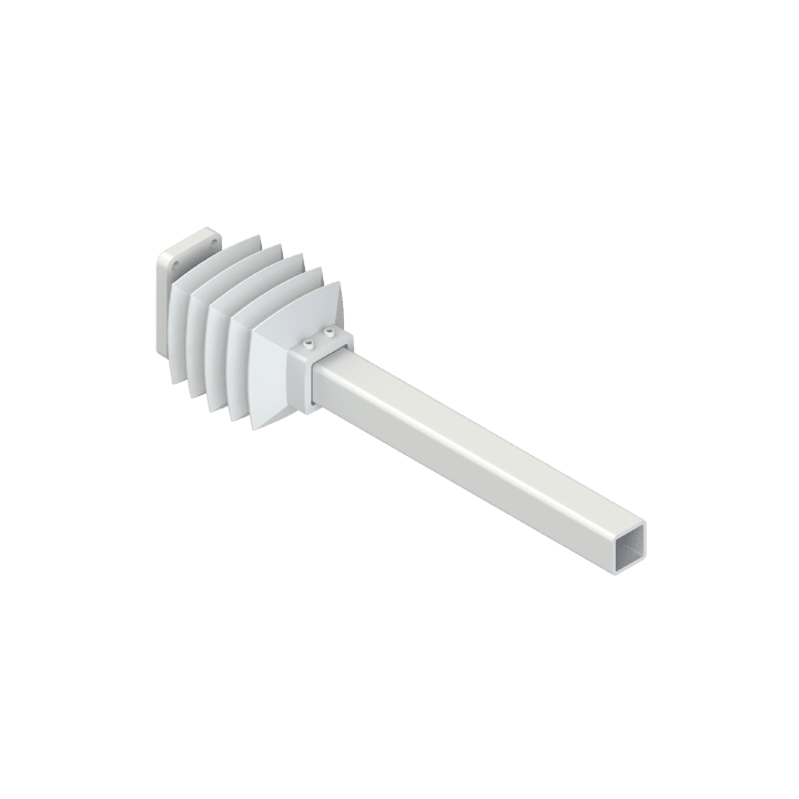 DKC EUROPE - Giunto a parete per tubo quadro 50x50mm GIUNTO A PARETE TUBO QUADRO 50X50mm.