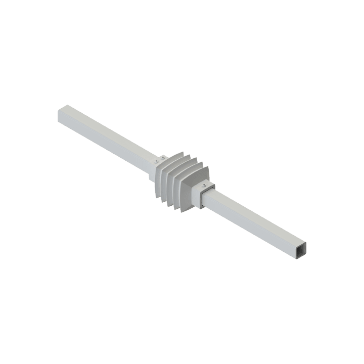 DKC EUROPE - Giunto intermedio per tubo quadro 50x50 mm GIUNTO INTERMEDIO TUBO QUADRO 50X50