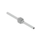 DKC EUROPE - Giunto intermedio per tubo quadro 50x50 mm GIUNTO INTERMEDIO TUBO QUADRO 50X50