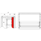 DKC EUROPE - Montanti per pannelli modulari, altezza 1600 mm, confezione 2 pezzi MONTANTI X PANN.MOD.(2PZ.)