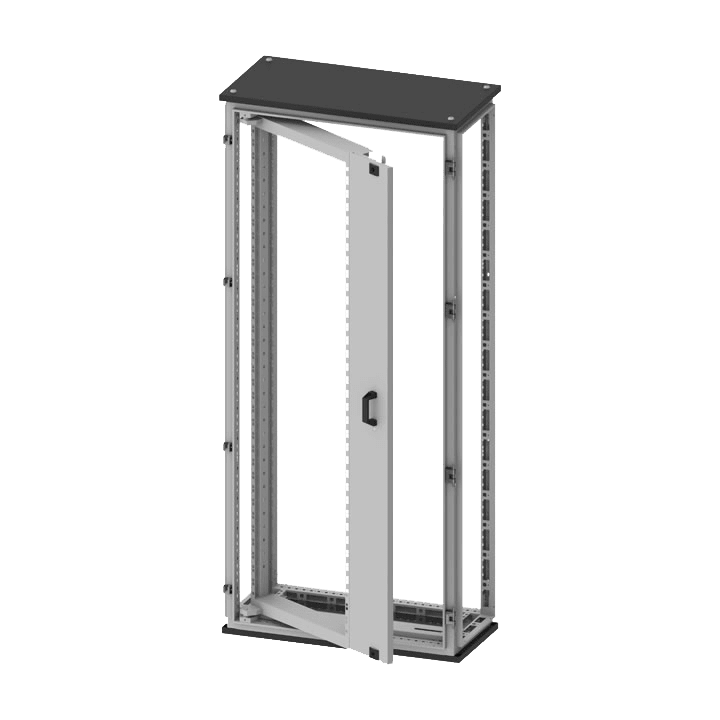 DKC EUROPE - Telaio rack girevole 19 pollici, 40HE, dimensioni 2000x1000 mm.