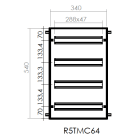 DKC EUROPE - Telaio modulare 16x4 per moduli DIN.