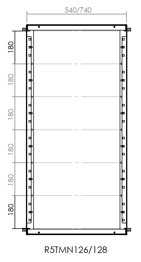 DKC EUROPE - Telaio modulare struttura 1200 x 800 mm (AxL)