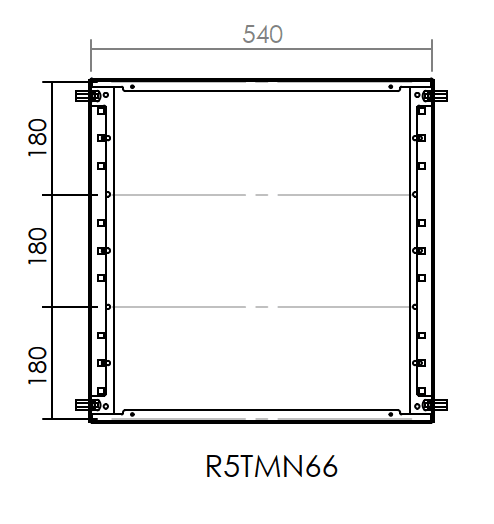 DKC EUROPE - Telaio modulare struttura 600x600 mm (AxL)