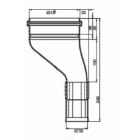 DKC EUROPE - Condotto aria PE/HD flangia 243 mm per condizionatore da tetto.