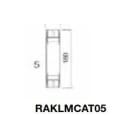 DKC EUROPE - Accessorio di fissaggio per condotto aria in PE/HD per condizionatore da tetto.